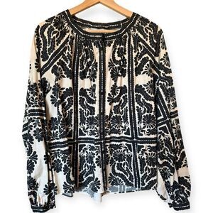 Antonio Melani Hartley Printed Button Up Blouse